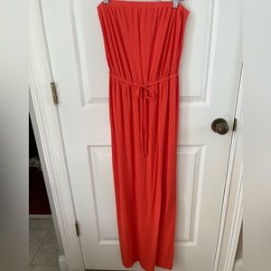 Old Navy orange maxi dress